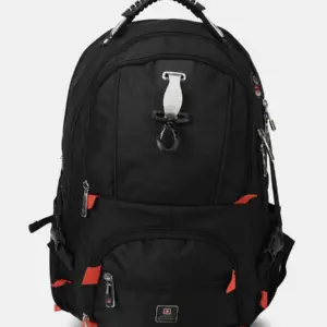 Swiss Military Luxury Laptop Bag With USB Charging/ AUX Port LBP77A- Black